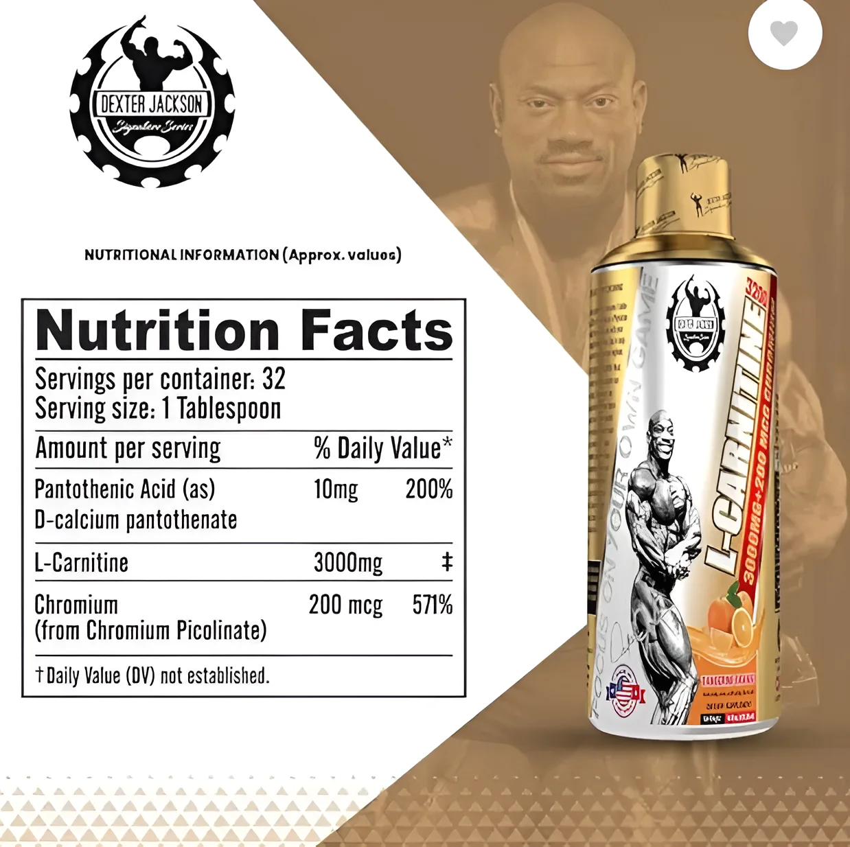 Dexter Jackson L-CARNITINE LIQUID  view 2