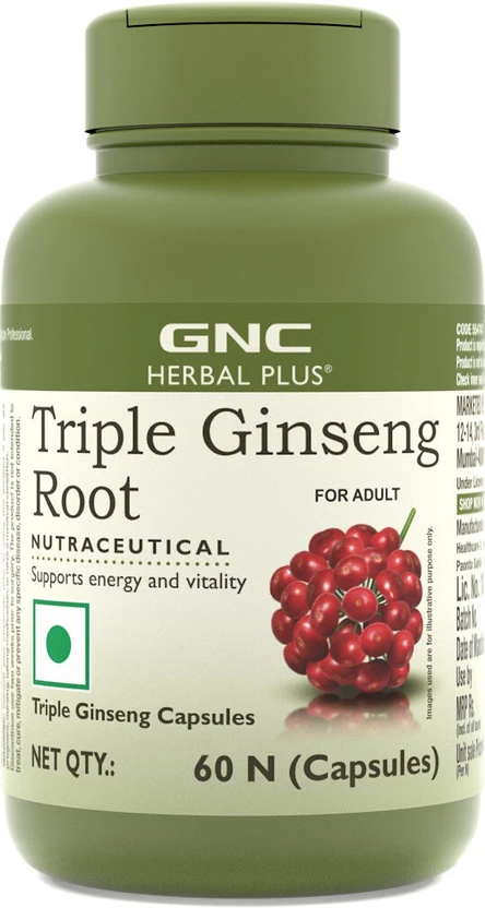 GNC TRIPLE GINSENG ROOT 60 Cap