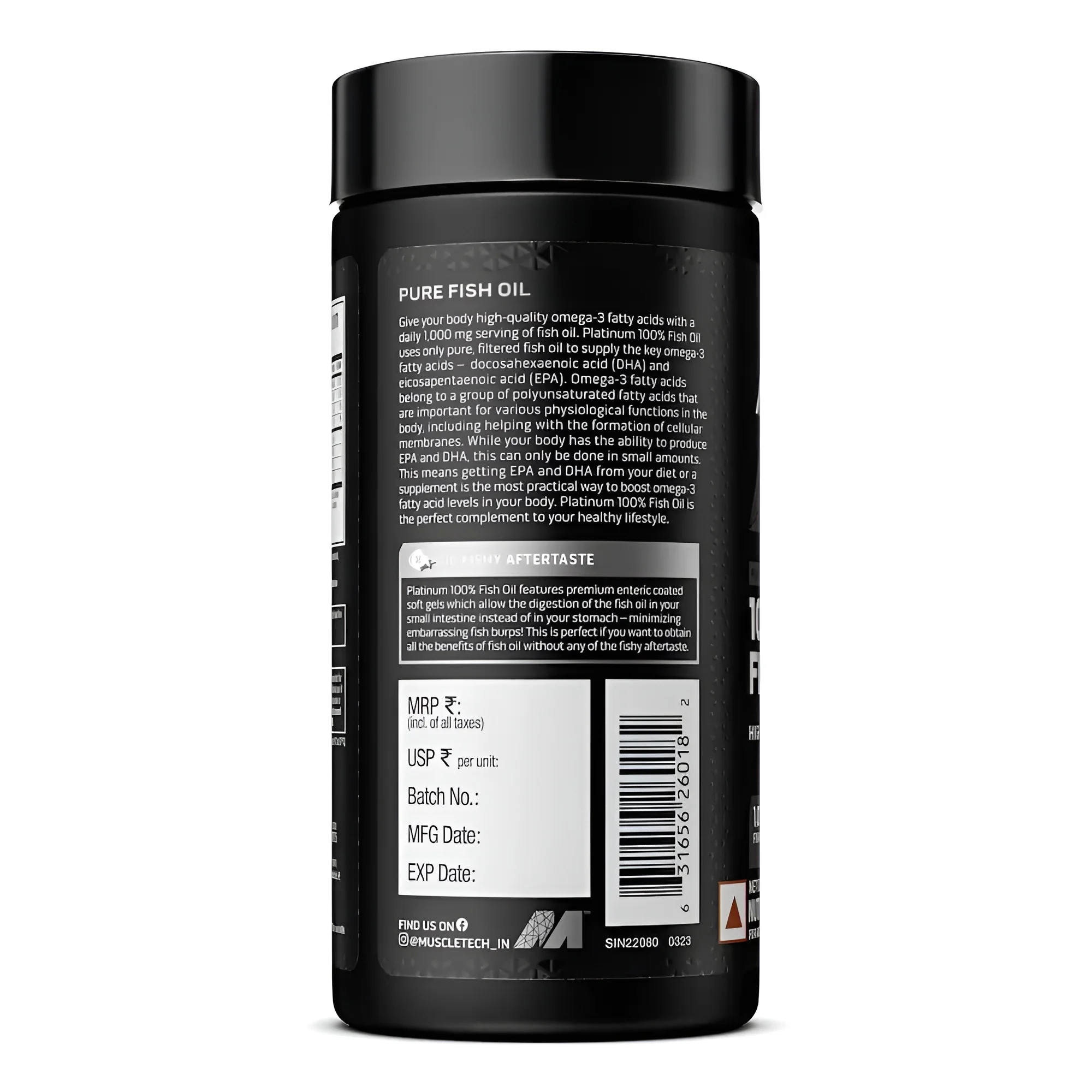 Muscletech FISH OIL  (100 softgels) view 2