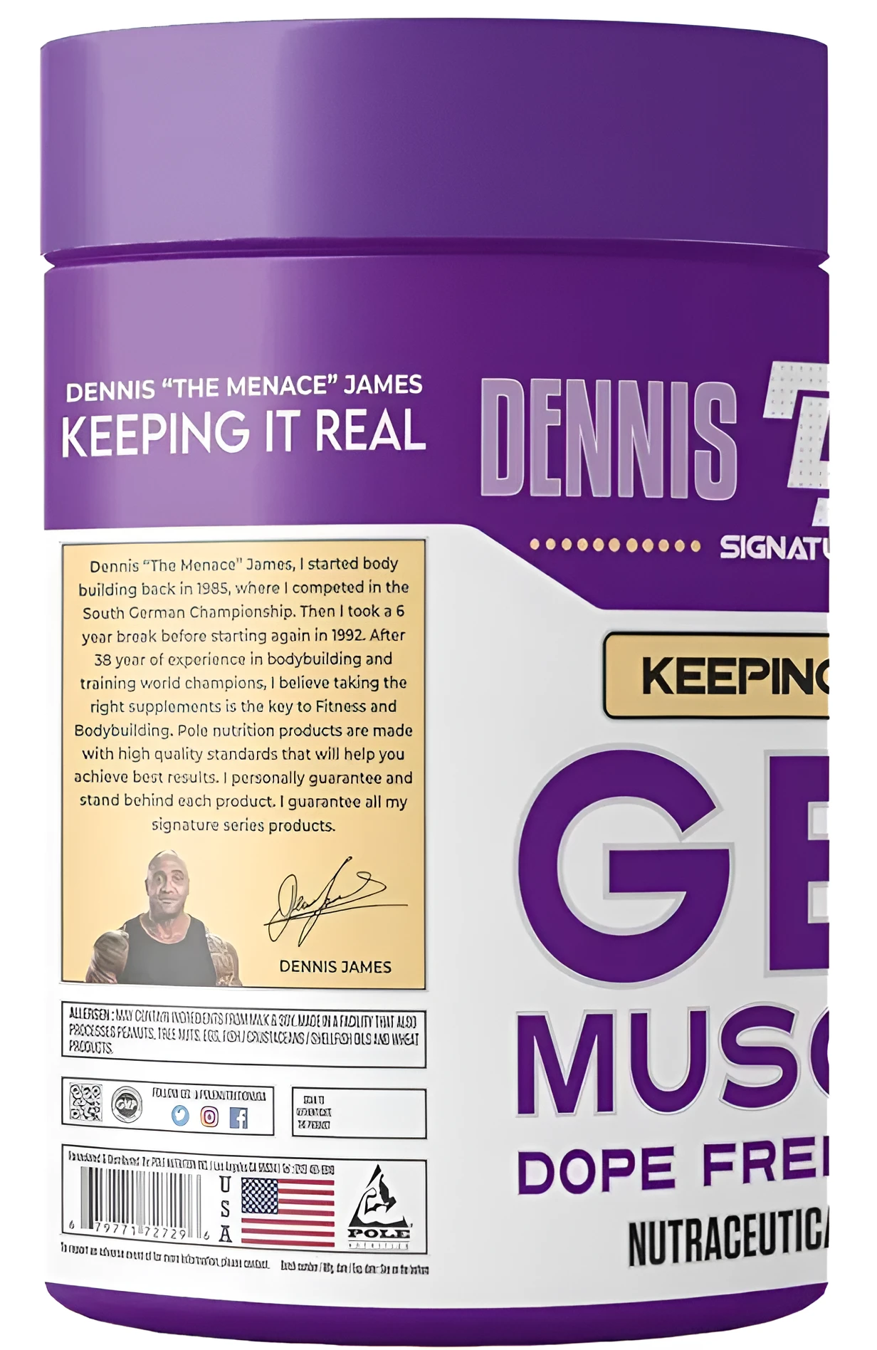Dennis James GET MUSCLES 120 Tab view 2