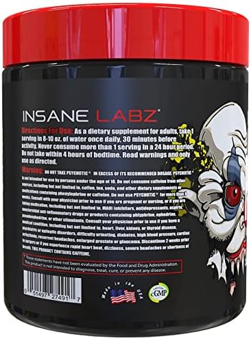 Insane Labz PSYCHOTIC (Pre-Workout) view 2
